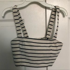 Striped tank top/bralette